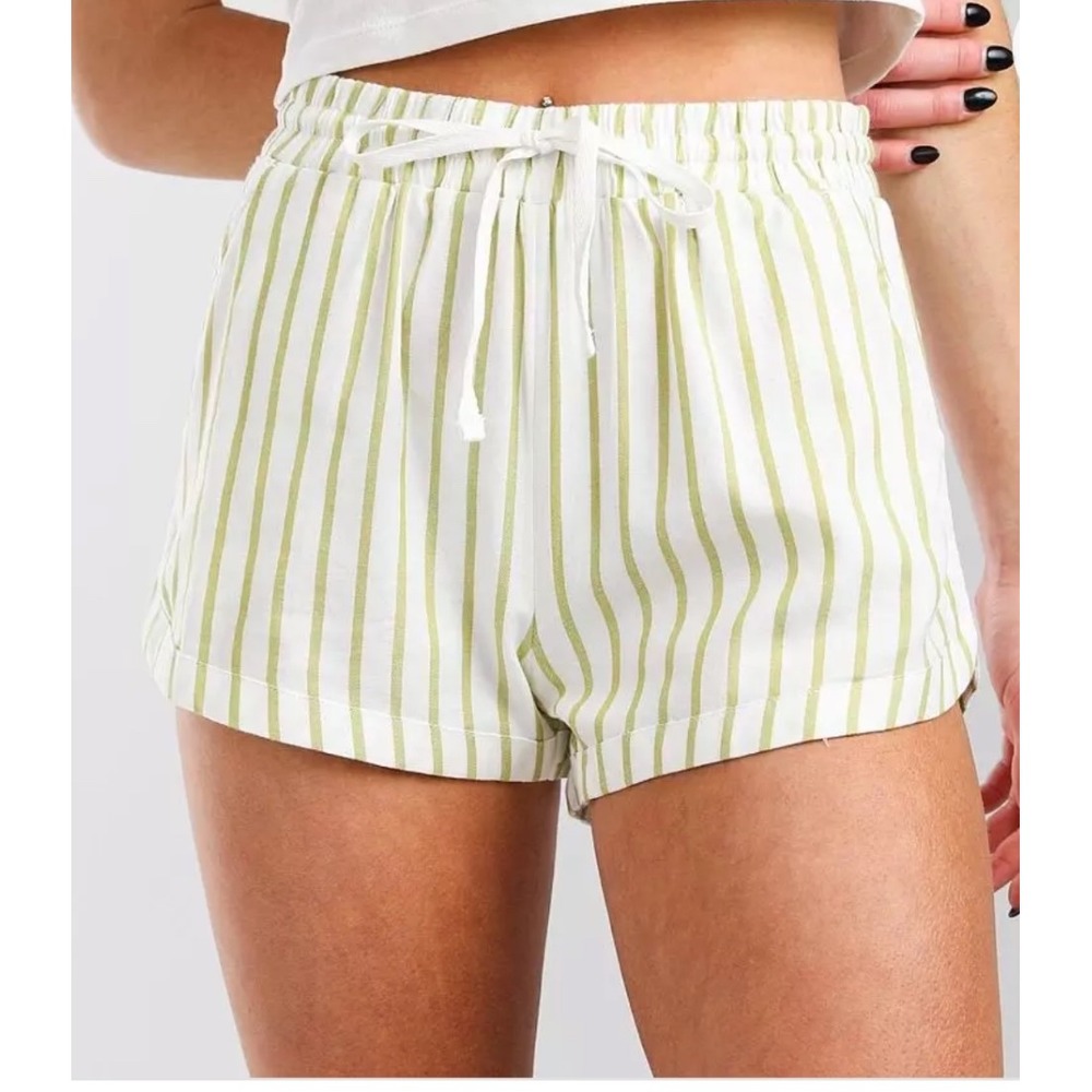 Billabong Road Trippin Green Stripe‎  Shorts Size Medium